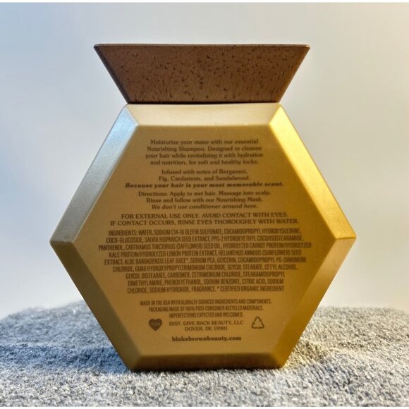 Blake & Brown Wild Nectar Santal Nourishing Shampoo 414ML/14FL OZ Hexagonal Bott - Picture 2 of 5